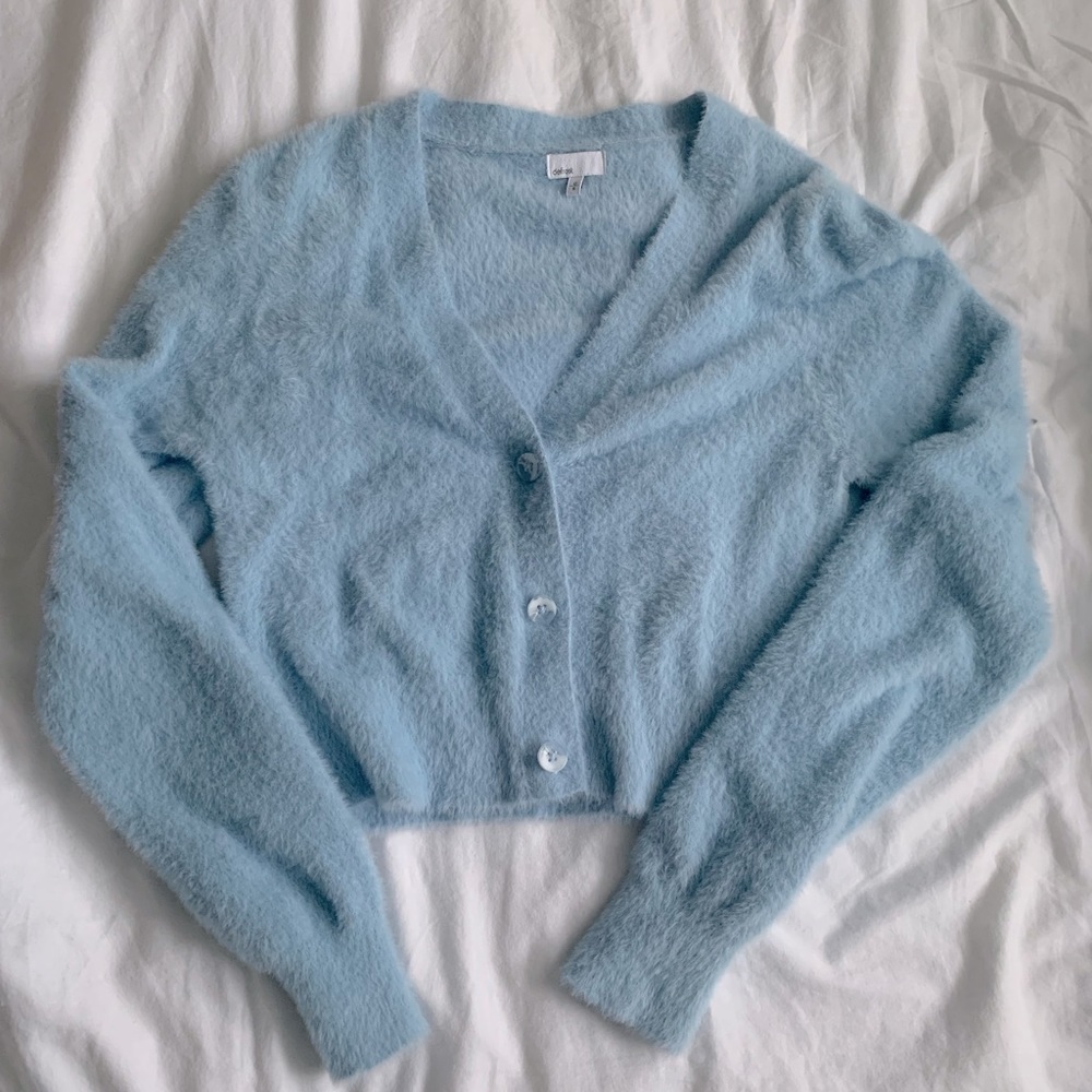 Fuzzy cardigan